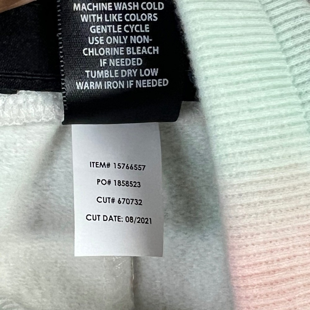 Torrid Tie Dye Jogger Pants 3X 22/24 Pastel Rainbow Drawstring Cotton Blend New - Picture 6 of 8